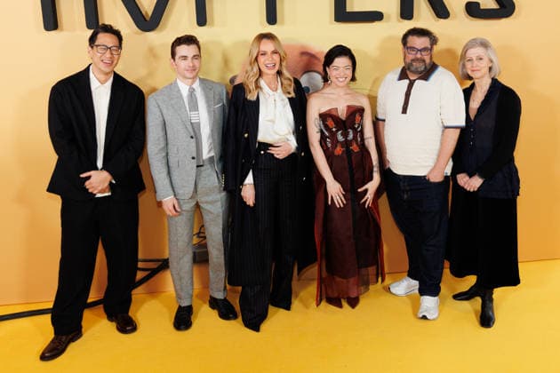 Hoppers UK Premiere at VUE West End in London, UK on 1 March 2026 Daniel Chong, Dave Franco, Amanda Holden, Piper Curda, Bobby Moynihan and Nicole Paradis Grindle attend the Hoppers UK Premiere at VUE West End in London, UK on 1 March 2026, Credit:Manuela Langotsch Avalon United Kingdom, London, VUE West End  Copyright: xManuelaxLangotschx xAvalonx 1079319919
