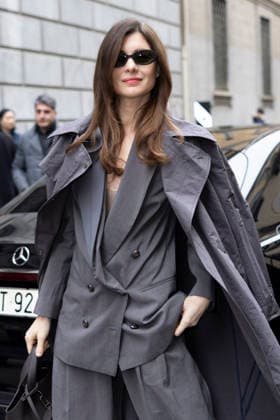 ARMANI - Guest arrivals - Milan Fashion Week - Womenswear Fall Winter 2026 2027 MILAN, ITALY - FEBRUARY 28: Vittoria Puccini arrives to Armani fashion show during the Milan Womenswear Fall Winter 2026 2027 Fashion Week on March1st, 2026 in Milan, Italy. Photo by Marco Piovanotto Abacapress.com  Copyright: xPiovanottoxMarco ABACAx