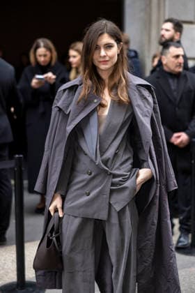 ARMANI - Guest arrivals - Milan Fashion Week - Womenswear Fall Winter 2026 2027 MILAN, ITALY - FEBRUARY 28: Vittoria Puccini arrives to Armani fashion show during the Milan Womenswear Fall Winter 2026 2027 Fashion Week on March1st, 2026 in Milan, Italy. Photo by Marco Piovanotto Abacapress.com  Copyright: xPiovanottoxMarco ABACAx