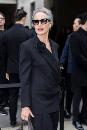 ARMANI - Guest arrivals - Milan Fashion Week - Womenswear Fall Winter 2026 2027 MILAN, ITALY - FEBRUARY 28: Andie MacDowell arrives to Armani fashion show during the Milan Womenswear Fall Winter 2026 2027 Fashion Week on March1st, 2026 in Milan, Italy. Photo by Marco Piovanotto Abacapress.com  Copyright: xPiovanottoxMarco ABACAx