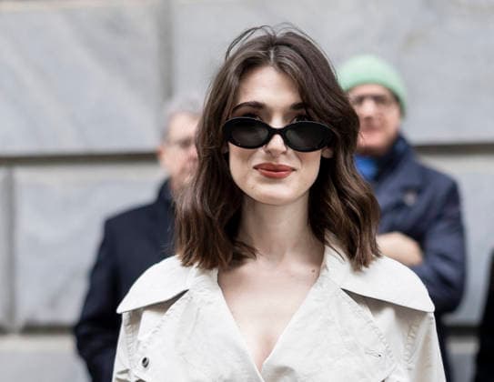 ARMANI - Guest arrivals - Milan Fashion Week - Womenswear Fall Winter 2026 2027 MILAN, ITALY - FEBRUARY 28: Pilar Fogliati arrives to Armani fashion show during the Milan Womenswear Fall Winter 2026 2027 Fashion Week on March1st, 2026 in Milan, Italy. Photo by Marco Piovanotto Abacapress.com  Copyright: xPiovanottoxMarco ABACAx