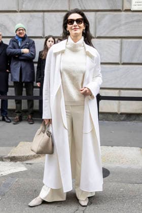 ARMANI - Guest arrivals - Milan Fashion Week - Womenswear Fall Winter 2026 2027 MILAN, ITALY - FEBRUARY 28: Maria Fernanda Candido arrives to Armani fashion show during the Milan Womenswear Fall Winter 2026 2027 Fashion Week on March1st, 2026 in Milan, Italy. Photo by Marco Piovanotto Abacapress.com  Copyright: xPiovanottoxMarco ABACAx