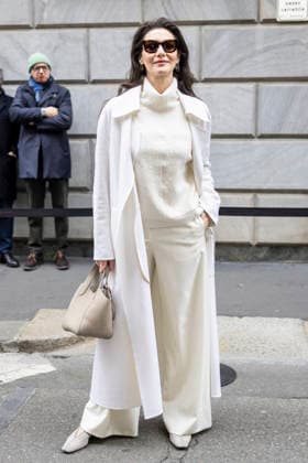 ARMANI - Guest arrivals - Milan Fashion Week - Womenswear Fall Winter 2026 2027 MILAN, ITALY - FEBRUARY 28: Maria Fernanda Candido arrives to Armani fashion show during the Milan Womenswear Fall Winter 2026 2027 Fashion Week on March1st, 2026 in Milan, Italy. Photo by Marco Piovanotto Abacapress.com  Copyright: xPiovanottoxMarco ABACAx