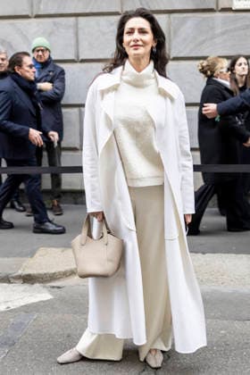 ARMANI - Guest arrivals - Milan Fashion Week - Womenswear Fall Winter 2026 2027 MILAN, ITALY - FEBRUARY 28: Maria Fernanda Candido arrives to Armani fashion show during the Milan Womenswear Fall Winter 2026 2027 Fashion Week on March1st, 2026 in Milan, Italy. Photo by Marco Piovanotto Abacapress.com  Copyright: xPiovanottoxMarco ABACAx