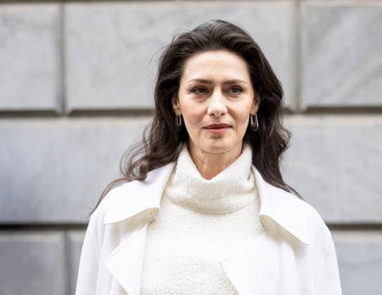 ARMANI - Guest arrivals - Milan Fashion Week - Womenswear Fall Winter 2026 2027 MILAN, ITALY - FEBRUARY 28: Maria Fernanda Candido arrives to Armani fashion show during the Milan Womenswear Fall Winter 2026 2027 Fashion Week on March1st, 2026 in Milan, Italy. Photo by Marco Piovanotto Abacapress.com  Copyright: xPiovanottoxMarco ABACAx