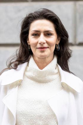 ARMANI - Guest arrivals - Milan Fashion Week - Womenswear Fall Winter 2026 2027 MILAN, ITALY - FEBRUARY 28: Maria Fernanda Candido arrives to Armani fashion show during the Milan Womenswear Fall Winter 2026 2027 Fashion Week on March1st, 2026 in Milan, Italy. Photo by Marco Piovanotto Abacapress.com  Copyright: xPiovanottoxMarco ABACAx