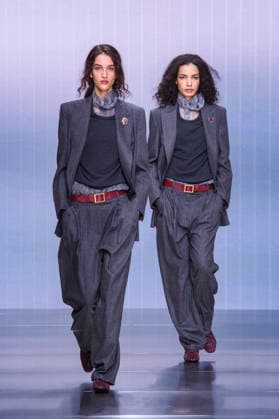 Milano Fashion Week - Women F W 26-27 Giorgio Armani fashion show Catwalk Milan, Italy Lily Vander Meeden;Elise Kouzou Milano Fashion Week - Women F W 26-27 Giorgio Armani fashion show Catwalk Milan, Italy 1st March 2026 SGPItalia id 134512_003 * Not Exclusive  Copyright: xLorenzoxBaroncelli SGPx
