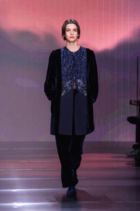 Milano Fashion Week - Women F W 26-27 Giorgio Armani fashion show Catwalk Milan, Italy Milano Fashion Week - Women F W 26-27 Giorgio Armani fashion show Catwalk Milan, Italy 1st March 2026 SGPItalia id 134512_003 * Not Exclusive  Copyright: xLorenzoxBaroncelli SGPx