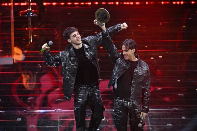 IPP photo felice de martino sanremo 01 03 2026 episode of the broadcast Sunday IN in the photo LDA and AKA 7even