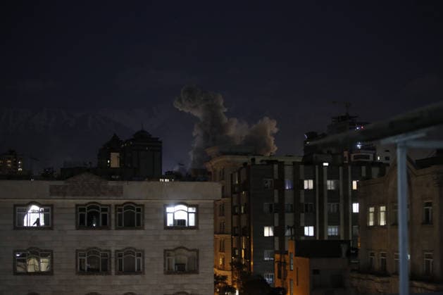 Multiple explosions reported across Tehran TEHRAN, IRAN - MARCH 01: Smoke rises after explosions rocked multiple areas of Tehran, following Israel’s announcement of new attacks on Iran, on March 01, 2026. Fatemeh Bahrami Anadolu Tehran Iran. Editorial use only. Please get in touch for any other usage.  Copyright: x2026xAnadoluxFatemehxBahramix