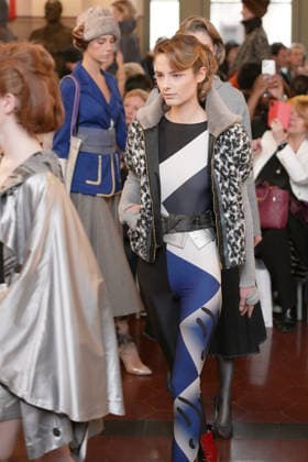 March 1, 2026, Milan, Lombardy, Italy: A model walks the runway during the FRANCESCA LIBERATORE Fall Winter 2026 27 fashion show as part of Milan Women s Fashion Week in Milan on March 1, 2026. Milan Italy  - ZUMAp285 20260301_zep_p285_063 Copyright: xGennaroxPiscopox