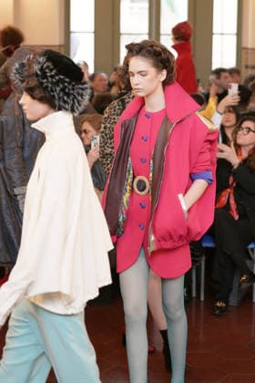 March 1, 2026, Milan, Lombardy, Italy: A model walks the runway during the FRANCESCA LIBERATORE Fall Winter 2026 27 fashion show as part of Milan Women s Fashion Week in Milan on March 1, 2026. Milan Italy  - ZUMAp285 20260301_zep_p285_071 Copyright: xGennaroxPiscopox