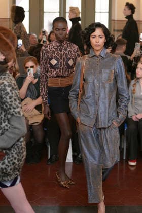March 1, 2026, Milan, Lombardy, Italy: A model walks the runway during the FRANCESCA LIBERATORE Fall Winter 2026 27 fashion show as part of Milan Women s Fashion Week in Milan on March 1, 2026. Milan Italy  - ZUMAp285 20260301_zep_p285_076 Copyright: xGennaroxPiscopox
