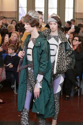 March 1, 2026, Milan, Lombardy, Italy: A model walks the runway during the FRANCESCA LIBERATORE Fall Winter 2026 27 fashion show as part of Milan Women s Fashion Week in Milan on March 1, 2026. Milan Italy  - ZUMAp285 20260301_zep_p285_078 Copyright: xGennaroxPiscopox