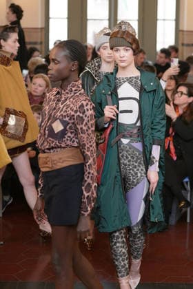 March 1, 2026, Milan, Lombardy, Italy: A model walks the runway during the FRANCESCA LIBERATORE Fall Winter 2026 27 fashion show as part of Milan Women s Fashion Week in Milan on March 1, 2026. Milan Italy  - ZUMAp285 20260301_zep_p285_079 Copyright: xGennaroxPiscopox