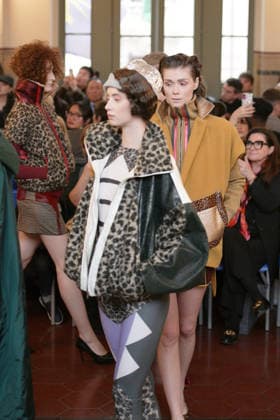 March 1, 2026, Milan, Lombardy, Italy: A model walks the runway during the FRANCESCA LIBERATORE Fall Winter 2026 27 fashion show as part of Milan Women s Fashion Week in Milan on March 1, 2026. Milan Italy  - ZUMAp285 20260301_zep_p285_080 Copyright: xGennaroxPiscopox