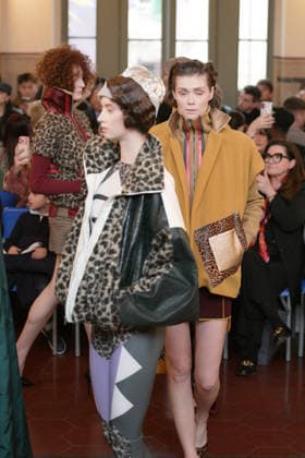 March 1, 2026, Milan, Lombardy, Italy: A model walks the runway during the FRANCESCA LIBERATORE Fall Winter 2026 27 fashion show as part of Milan Women s Fashion Week in Milan on March 1, 2026. Milan Italy  - ZUMAp285 20260301_zep_p285_082 Copyright: xGennaroxPiscopox