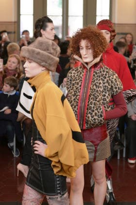 March 1, 2026, Milan, Lombardy, Italy: A model walks the runway during the FRANCESCA LIBERATORE Fall Winter 2026 27 fashion show as part of Milan Women s Fashion Week in Milan on March 1, 2026. Milan Italy  - ZUMAp285 20260301_zep_p285_083 Copyright: xGennaroxPiscopox