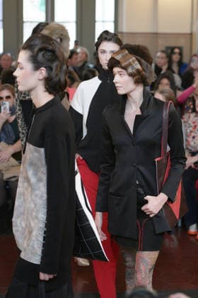 March 1, 2026, Milan, Lombardy, Italy: A model walks the runway during the FRANCESCA LIBERATORE Fall Winter 2026 27 fashion show as part of Milan Women s Fashion Week in Milan on March 1, 2026. Milan Italy  - ZUMAp285 20260301_zep_p285_086 Copyright: xGennaroxPiscopox