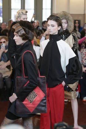 March 1, 2026, Milan, Lombardy, Italy: A model walks the runway during the FRANCESCA LIBERATORE Fall Winter 2026 27 fashion show as part of Milan Women s Fashion Week in Milan on March 1, 2026. Milan Italy  - ZUMAp285 20260301_zep_p285_087 Copyright: xGennaroxPiscopox