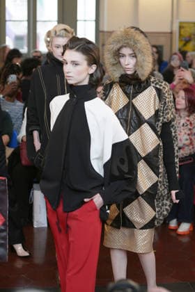 March 1, 2026, Milan, Lombardy, Italy: A model walks the runway during the FRANCESCA LIBERATORE Fall Winter 2026 27 fashion show as part of Milan Women s Fashion Week in Milan on March 1, 2026. Milan Italy  - ZUMAp285 20260301_zep_p285_088 Copyright: xGennaroxPiscopox