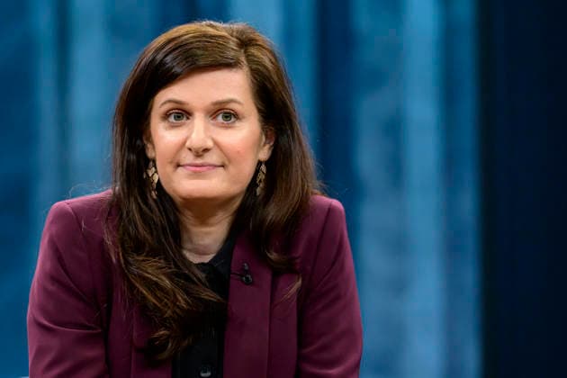 In the picture, from left Azadeh Zamirirad, political scientist, German Institute for International and Security Affairs, GER, Berlin, studio, guest on Caren Miosga s political talk show, TV, format, with presenter, Das Erste, from Adlershof at Studio 20, topic War in the Middle East will the regime in Iran now fall , March 1, 2026 Copyright: HMBxMedia UwexKoch
