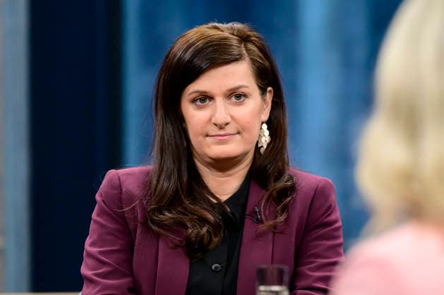 In the picture, from left Azadeh Zamirirad, political scientist, German Institute for International and Security Affairs, GER, Berlin, studio, guest on Caren Miosga s political talk show, TV, format, with presenter, Das Erste, from Adlershof at Studio 20, topic War in the Middle East will the regime in Iran now fall , March 1, 2026 Copyright: HMBxMedia UwexKoch