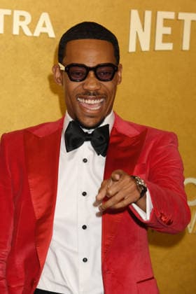 LOS ANGELES, CA - MARCH 1: Tyler James Williams at the 32nd Annual Actor Awards Presented by SAG-AFTRA held at the Shrine Auditorium and Expo Hall on March 1, 2026 in Los Angeles, California Copyright: xJeffreyxMayerx