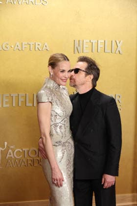 32nd Annual Actor Awards Leslie Bibb and Sam Rockwell at the 32nd Annual Actor Awards presented by SAG-AFTRA (formerly Screen Actors Guild Awards) held at the Shrine Auditorium and Expo Hall on March 1, 2026 in Los Angeles, California, United States., Credit:Xavier Collin Avalon USA, Los Angeles  Copyright: xXavierxCollinx xAvalonx 1079439568
