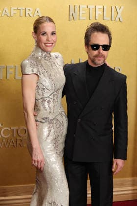 32nd Annual Actor Awards Leslie Bibb and Sam Rockwell at the 32nd Annual Actor Awards presented by SAG-AFTRA (formerly Screen Actors Guild Awards) held at the Shrine Auditorium and Expo Hall on March 1, 2026 in Los Angeles, California, United States., Credit:Xavier Collin Avalon USA, Los Angeles  Copyright: xXavierxCollinx xAvalonx 1079440531