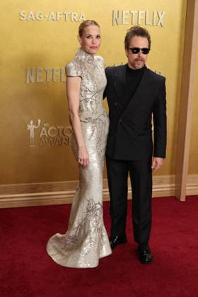 32nd Annual Actor Awards Leslie Bibb and Sam Rockwell at the 32nd Annual Actor Awards presented by SAG-AFTRA (formerly Screen Actors Guild Awards) held at the Shrine Auditorium and Expo Hall on March 1, 2026 in Los Angeles, California, United States., Credit:Xavier Collin Avalon USA, Los Angeles  Copyright: xXavierxCollinx xAvalonx 1079440547