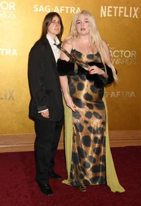 LOS ANGELES, CA - MARCH 1: Maddie Allen and Megan Stalter at the 32nd Annual Actor Awards Presented by SAG-AFTRA held at the Shrine Auditorium and Expo Hall on March 1, 2026 in Los Angeles, California Copyright: xJeffreyxMayerx