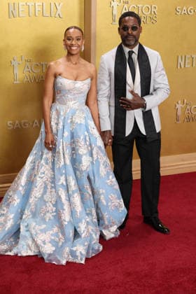 32nd Annual Actor Awards Ryan Michelle Bathe and Sterling K. Brown at the 32nd Annual Actor Awards presented by SAG-AFTRA (formerly Screen Actors Guild Awards) held at the Shrine Auditorium and Expo Hall on March 1, 2026 in Los Angeles, California, United States., Credit:Xavier Collin Avalon USA, Los Angeles  Copyright: xXavierxCollinx xAvalonx 1079442669