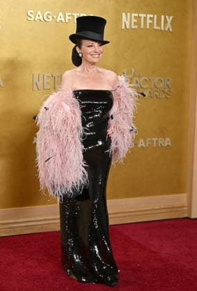 Fran Drescher attends the 32nd annual Actor Awards (formerly the SAG Awards) held at the Shrine Auditorium in Los Angeles on Sunday, March 1, 2026.  LAP20260301671 CHRISxCHEW