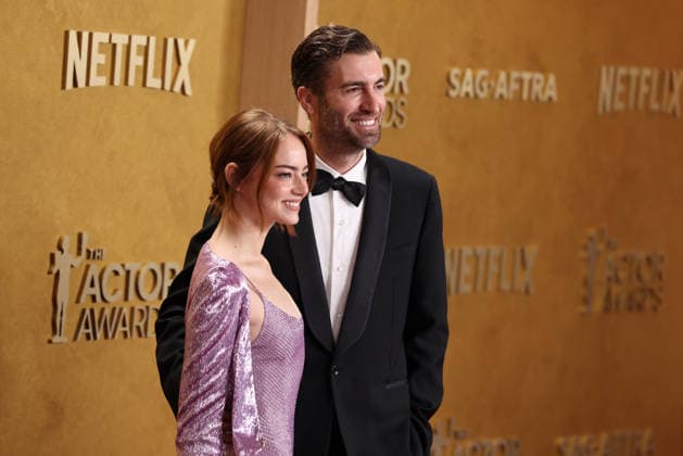 32nd Annual Actor Awards Emma Stone and guest at the 32nd Annual Actor Awards presented by SAG-AFTRA (formerly Screen Actors Guild Awards) held at the Shrine Auditorium and Expo Hall on March 1, 2026 in Los Angeles, California, United States., Credit:Xavier Collin Avalon USA, Los Angeles  Copyright: xXavierxCollinx xAvalonx 1079445335