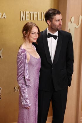 32nd Annual Actor Awards Emma Stone and guest at the 32nd Annual Actor Awards presented by SAG-AFTRA (formerly Screen Actors Guild Awards) held at the Shrine Auditorium and Expo Hall on March 1, 2026 in Los Angeles, California, United States., Credit:Xavier Collin Avalon USA, Los Angeles  Copyright: xXavierxCollinx xAvalonx 1079448944