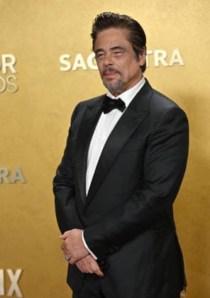 Benicio del Toro attends the 32nd annual Actor Awards (formerly the SAG Awards) held at the Shrine Auditorium in Los Angeles on Sunday, March 1, 2026.  LAP20260301687 CHRISxCHEW