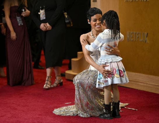 Teyana Taylor attends the 32nd annual Actor Awards (formerly the SAG Awards) held at the Shrine Auditorium in Los Angeles on Sunday, March 1, 2026.  LAP20260301699 CHRISxCHEW