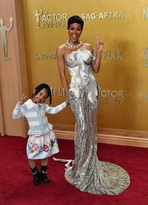 32nd Annual Actor Awards - Arrivals Rue Rose Shumpert, Teyana Taylor attend the 32nd Annual Actor Awards at Shrine Auditorium and Expo Hall on March 01, 2026 in Los Angeles, California. Los Angeles Shrine Auditorium California USA Copyright: xFlanigan imageSPACEx