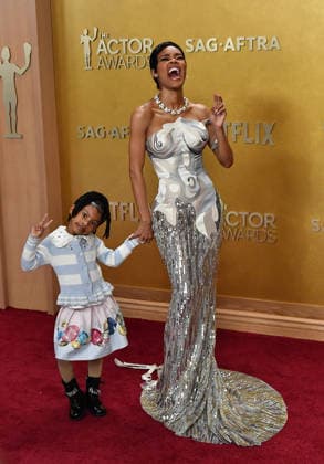 32nd Annual Actor Awards - Arrivals Rue Rose Shumpert, Teyana Taylor attend the 32nd Annual Actor Awards at Shrine Auditorium and Expo Hall on March 01, 2026 in Los Angeles, California. Los Angeles Shrine Auditorium California USA Copyright: xFlanigan imageSPACEx