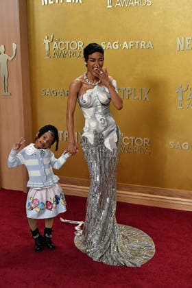 32nd Annual Actor Awards - Arrivals Rue Rose Shumpert, Teyana Taylor attend the 32nd Annual Actor Awards at Shrine Auditorium and Expo Hall on March 01, 2026 in Los Angeles, California. Los Angeles Shrine Auditorium California USA Copyright: xFlanigan imageSPACEx