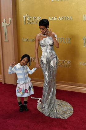 32nd Annual Actor Awards - Arrivals Rue Rose Shumpert, Teyana Taylor attend the 32nd Annual Actor Awards at Shrine Auditorium and Expo Hall on March 01, 2026 in Los Angeles, California. Los Angeles Shrine Auditorium California USA Copyright: xFlanigan imageSPACEx