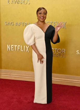 Quinta Brunson attends the 32nd annual Actor Awards (formerly the SAG Awards) held at the Shrine Auditorium in Los Angeles on Sunday, March 1, 2026.  LAP20260301802 JIMxRUYMEN