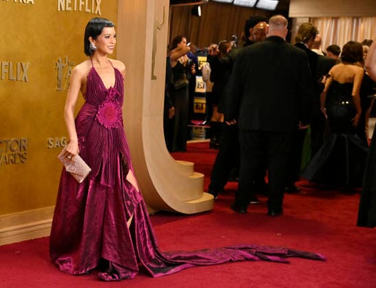 Amielynn Abellera attends the 32nd annual Actor Awards (formerly the SAG Awards) held at the Shrine Auditorium in Los Angeles on Sunday, March 1, 2026.  LAP20260301857 JIMxRUYMEN