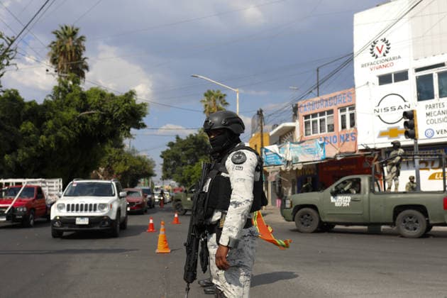 Funeral preparations are underway, believed to be for the slain cartel leader El Mencho in Guadalajara GUADALAJARA, MEXICO - MARCH 1: Mexican Army members take security measures near the La Paz funeral home, where the body of Nemesio Oseguera Cervantes, the leader of the Jalisco New Generation Cartel (CJNG) known as El Mencho , is believed to be located in Guadalajara, Jalisco, Mexico, on March 1, 2026. Stringer Anadolu Guadalajara Mexico. Editorial use only. Please get in touch for any other usage.  Copyright: x2026xAnadoluxStringerx
