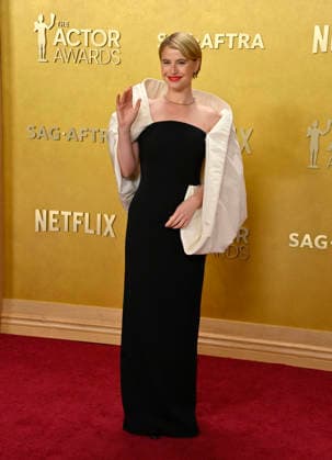 Jessie Buckley attends the 32nd annual Actor Awards (formerly the SAG Awards) held at the Shrine Auditorium in Los Angeles on Sunday, March 1, 2026.  LAP20260301927 JIMxRUYMEN
