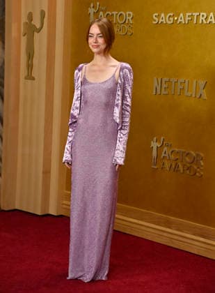 Emma Stone attends the 32nd annual Actor Awards (formerly the SAG Awards) held at the Shrine Auditorium in Los Angeles on Sunday, March 1, 2026.  LAP20260301938 JIMxRUYMEN