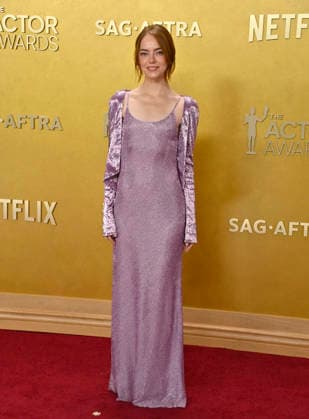 Emma Stone attends the 32nd annual Actor Awards (formerly the SAG Awards) held at the Shrine Auditorium in Los Angeles on Sunday, March 1, 2026.  LAP20260301940 JIMxRUYMEN