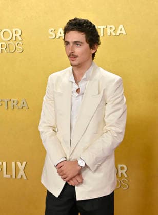 Timothée Chalamet attends the 32nd annual Actor Awards (formerly the SAG Awards) held at the Shrine Auditorium in Los Angeles on Sunday, March 1, 2026.  LAP20260301950 JIMxRUYMEN