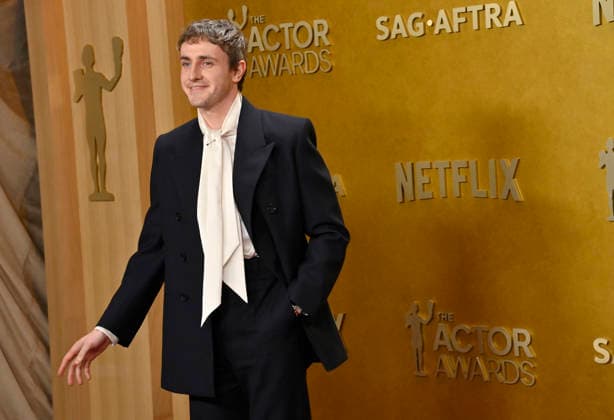 Paul Mescal attends the 32nd annual Actor Awards (formerly the SAG Awards) held at the Shrine Auditorium in Los Angeles on Sunday, March 1, 2026.  LAP20260301113 JIMxRUYMEN